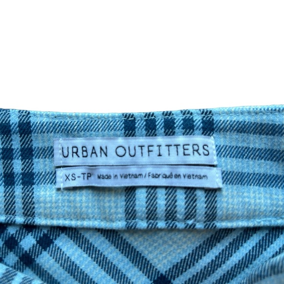 Urban Outfitters Teal Blue Plaid Skirt Size XS - Picture 3 of 5